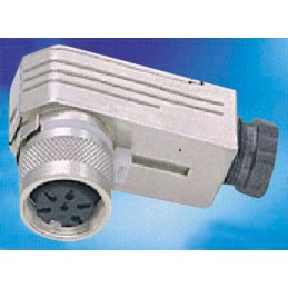 1 pcs - Amphenol, signalmate C091 6 Pole Right Angle M16 Din Socket, 5.0A, 300 V IP67, Cable Mount