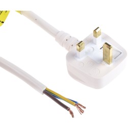 1 pcs - RS PRO Unterminated Type G UK Plug Power Cord, 2m