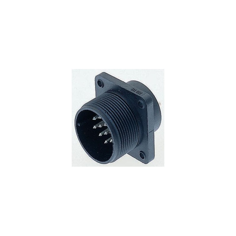 1 pcs - Hirschmann, CM 17 Way Surface Mount MIL Spec Circular Connector Plug, Pin Contacts,Shell Size 20, Screw Coupling,