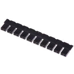 50 pcs - TE Connectivity, AMPMODU Shunt Female Straight Black Open Top 2 Way 1 Row 2.54mm Pitch