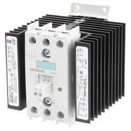 1 pcs - Siemens Solid State Relay, 20 A Load, DIN Rail Mount, 600 V Load, 30 V dc Control