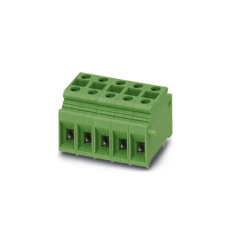 50 pcs - Phoenix Contact SACC-DSIV-M12MS-5CON-L 90 Series PCB Terminal Block, 1-Contact, 10mm Pitch, PCB Mount, 1-Row