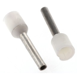 200 pcs - Schneider Electric, AZ5CE Insulated Crimp Bootlace Ferrule, 8.2mm Pin Length, 1.4mm Pin Diameter, 0.5mm² Wire Size,