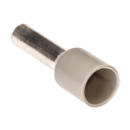 1 Box of 100 - Schneider Electric, DZ5CE Insulated Crimp Bootlace Ferrule, 8.2mm Pin Length, 2.7mm Pin Diameter, 2.5mm² Wire Siz