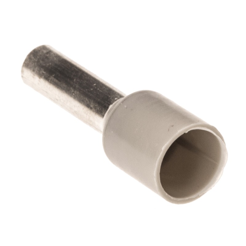 1 Box of 100 - Schneider Electric, DZ5CE Insulated Crimp Bootlace Ferrule, 8.2mm Pin Length, 2.7mm Pin Diameter, 2.5mm² Wire Siz