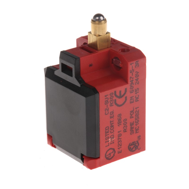 1 pcs - Bernstein AG C2 Series Plunger Interlock Switch, NO/NC, IP20, Glass Reinforced Plastic (GRP) Housing