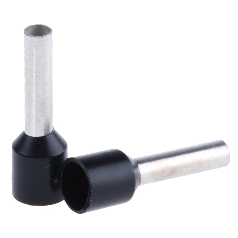 200 pcs - Schneider Electric, AZ5CE Insulated Crimp Bootlace Ferrule, 8.2mm Pin Length, 2.1mm Pin Diameter, 1.5mm² Wire Size,