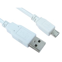 1 pcs - RS PRO USB 2.0 Cable, Male USB A to Male Micro USB B Cable, 0.5m