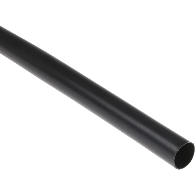1 Bag of 1 - RS PRO Adhesive Lined Halogen Free Heat Shrink Tubing, Black 9mm Sleeve Dia. x 1.2m Length 3:1 Ratio