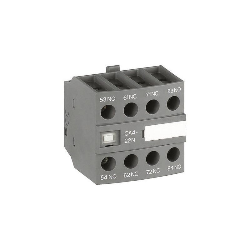 1 pcs - ABB Auxiliary Contact, 4 Contact, 1NC + 3NO, Front Mount