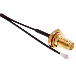 1 pcs - RS PRO Female RP-SMA to Female U.FL Coaxial Cable, 300mm, RF Coaxial, Terminated