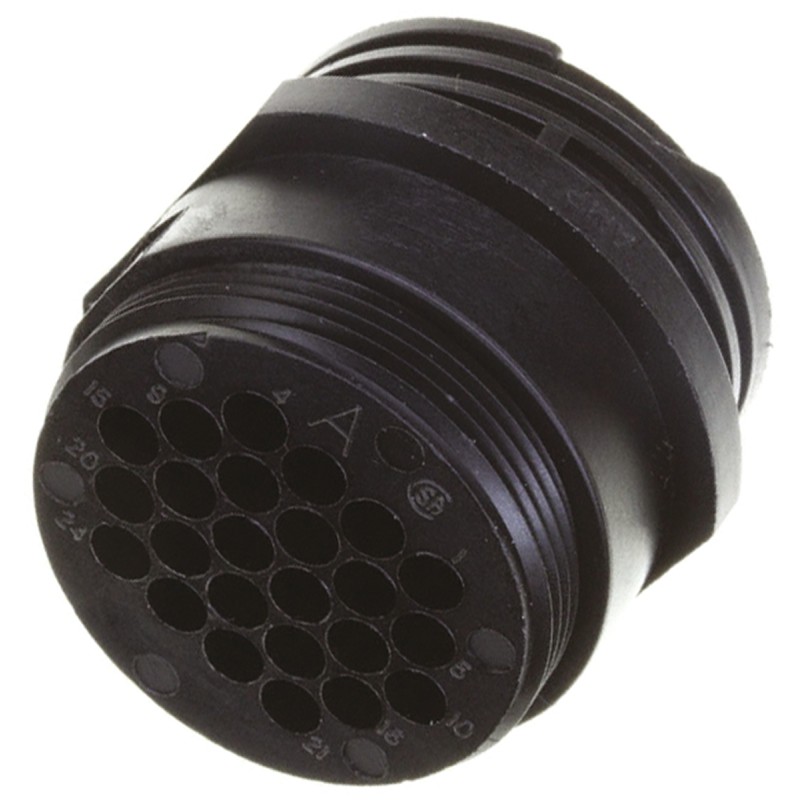 1 pcs - TE Connectivity Circular Connector, 24 Contacts, Cable Mount, Socket, Male, CPC Series 1 Series