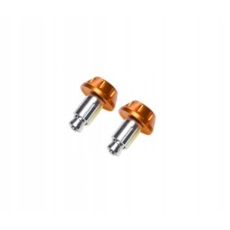 The tip of the handlebar weights is gold