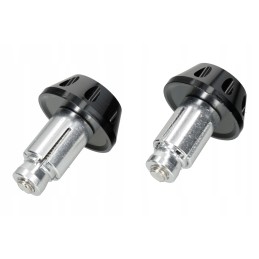 The end of the handlebar weights is black