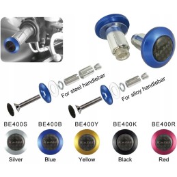 Keiti blue aluminum handlebar ends