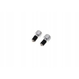 Chrome handlebar ends, set of 2 pcs