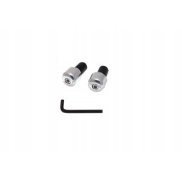 Chrome handlebar ends, set of 2 pcs
