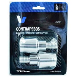 Vicma handlebar ends 13 5mm silver