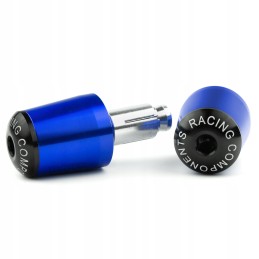 Universal blue motorcycle handlebar weight ends