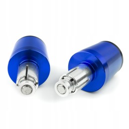 Universal blue motorcycle handlebar weight ends