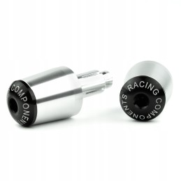 Universal silver handlebar weight ends