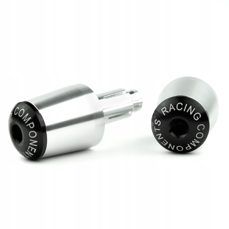 Universal silver handlebar weight ends