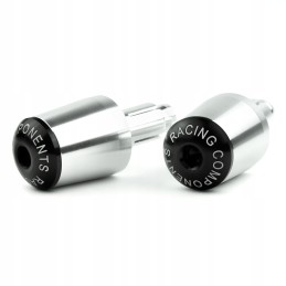 Universal silver handlebar weight ends