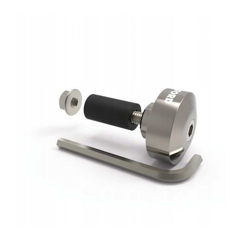 Barends handlebar weights, 1 silver set