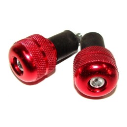 Red handlebar end for scooter, motorcycle
