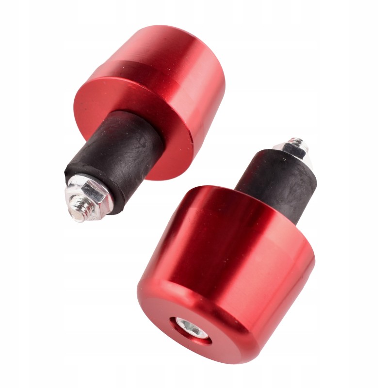 Red weight handlebar ends, 36mm cone