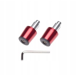 Motorcycle weights, handlebar ends, red color, Allen key, quality