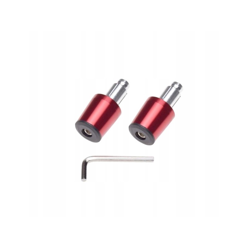 Motorcycle weights, handlebar ends, red color, Allen key, quality
