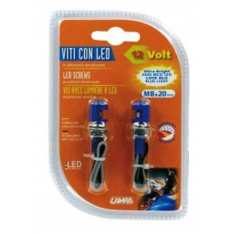 90176 LED screws blue light 2 pcs blue