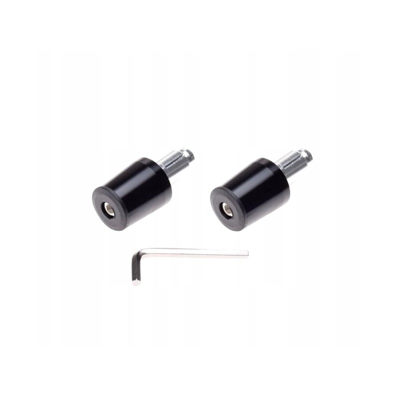 Motorcycle weights, handlebar ends, black, Allen key, quality