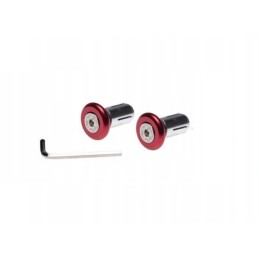 Red weight handlebar ends, set of 2 pcs