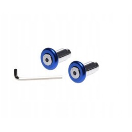 Blue handlebar ends, set of 2 pcs