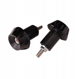 17mm black motorcycle handlebar weight ends