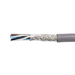 305 pcs - Alpha Wire Twisted Pair Data Cable, 2 Pairs, 0.23 mm², 4 Cores, 24 AWG, Screened, 305m, Grey Sheath