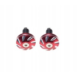 Red weight handlebar ends, set of 2 pcs
