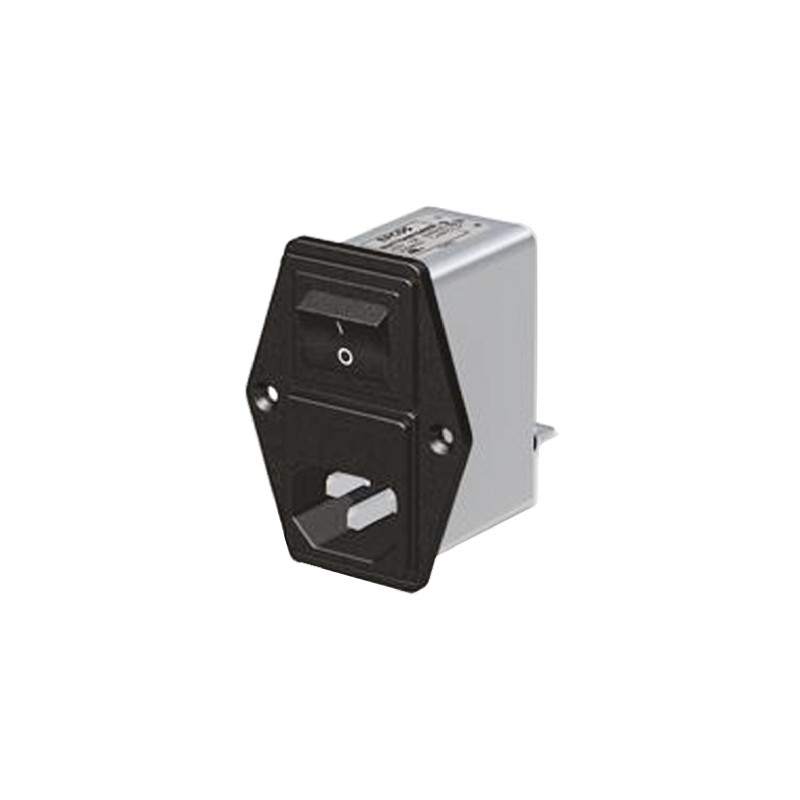 24 pcs - EPCOS 10A, 250 V ac/dc Panel Mount IEC Inlet Filter B84776M0010A000, Tab