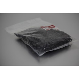 1 Bag of 1000 - RS PRO Cable Tie, 100mm x 2.5 mm, Black Nylon, Pk-1000