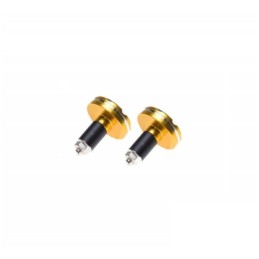 Gold handlebar ends, set of 2