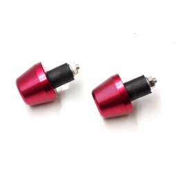 Red handlebar end for scooter, motorcycle
