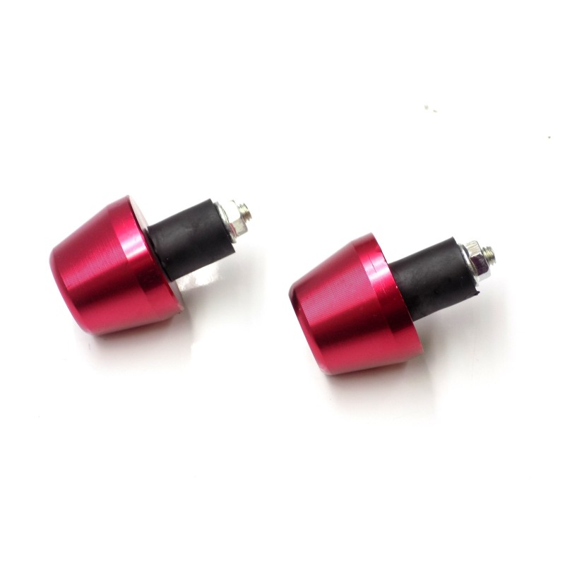 Red handlebar end for scooter, motorcycle