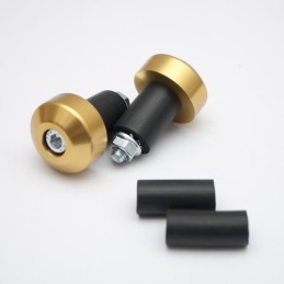 Akrybius flat gold handlebar weights set