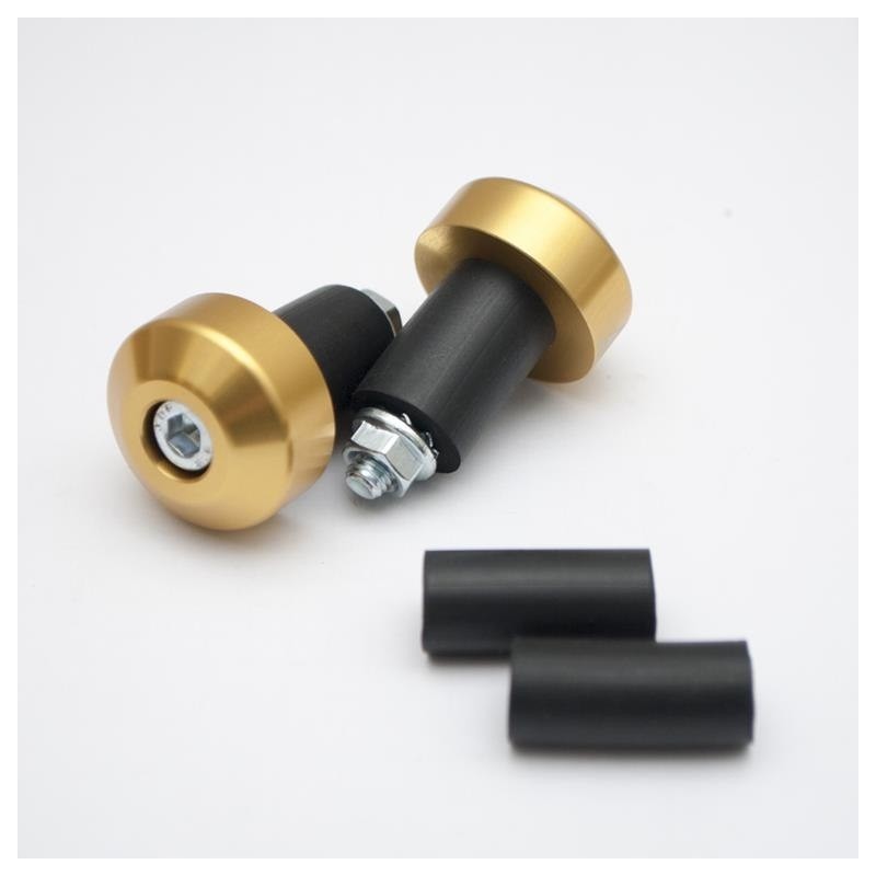 Akrybius flat gold handlebar weights set