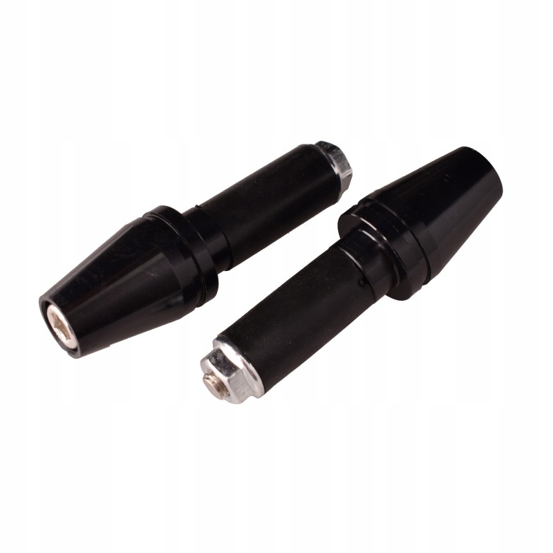 13mm black moto handlebar weight ends