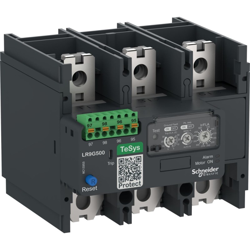 1 pcs - Schneider Electric Thermal Overload Relay 1 NO + 1 NC, 125 - 500 A F.L.C, 125 - 500 A Contact Rating, 24