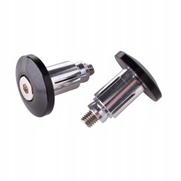 17mm black custom handlebar weight ends