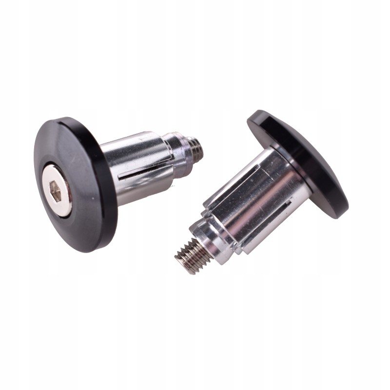 17mm black custom handlebar weight ends